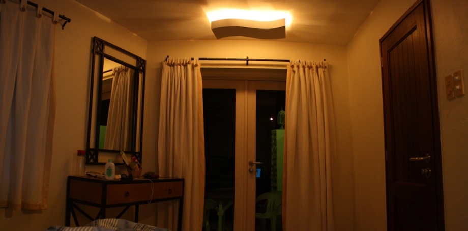 Our room in the evening
